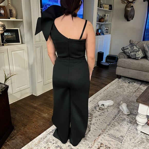 Jovani one shoulder jumpsuit - Picture 4 of 5